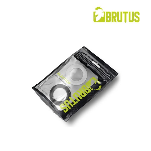 BRUTUS ELASTICO Stretchy Cockrings Black + Clear
