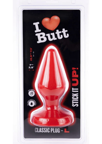 Plug Classic L I Love Butt 15 x 6.8 cm red.png