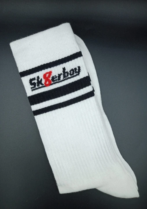 Sk8erboy® Lightweight Crew Socks White Socks Fetish.png