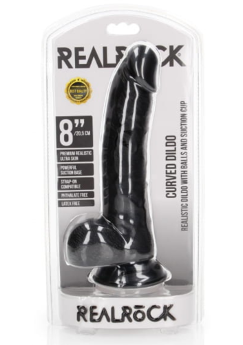 Curved Dildo RealCock 17 x 4.3 cm Black.png