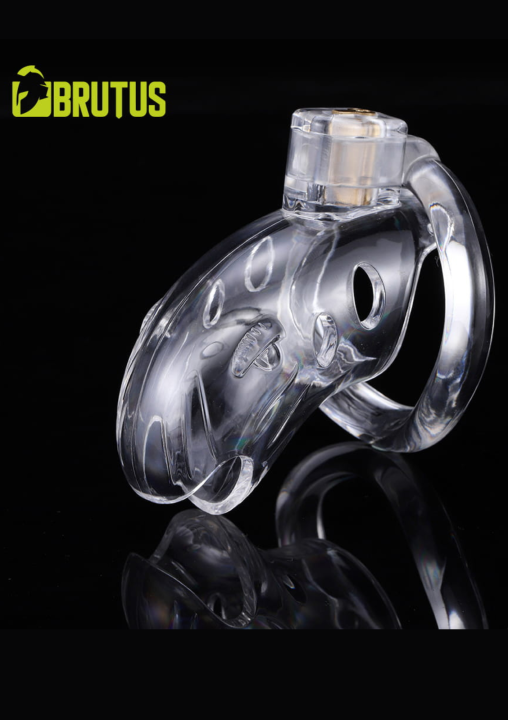 Klatka na Penisa BRUTUS SHARK - Chastity Cage Clear.png