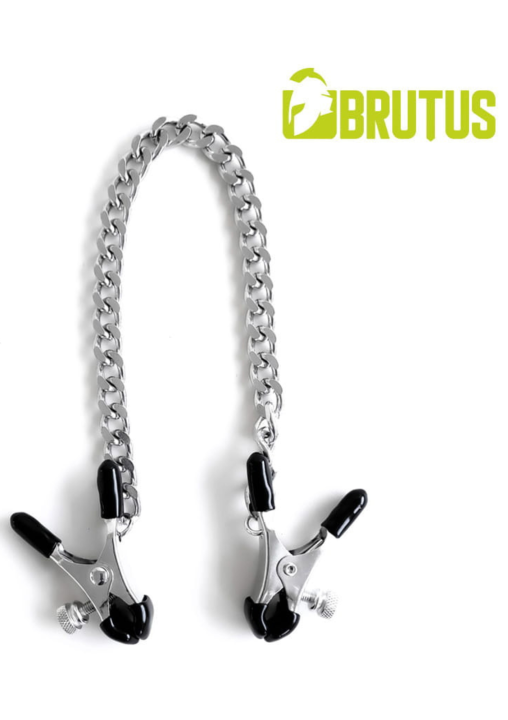 Klamerki na Sutki BRUTUS BITE Heavy Nipple Clamps Silver.png