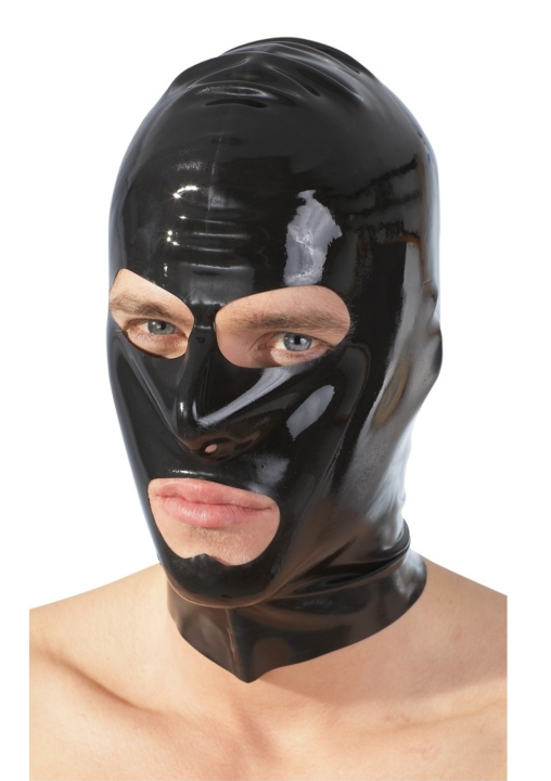 Lateksowa Maska z Otworami na Oczy i Usta Latex balaclava.png