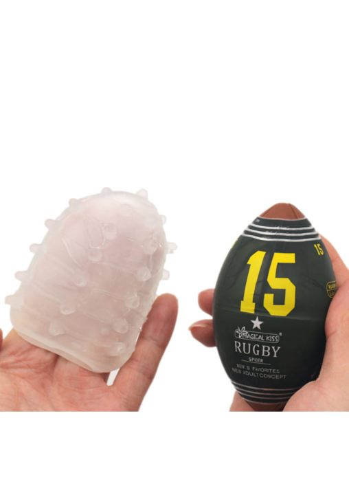 Masturbator Rugby Ball Spider Egg 9 x 5 cm