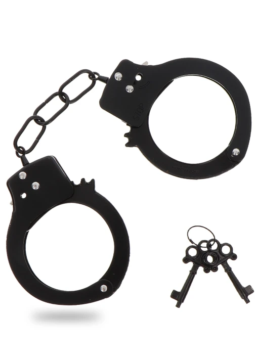 Kajdanki Metal Handcuffs Fun Cuffs Black