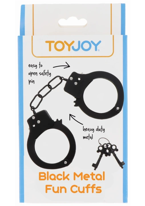 Kajdanki Metal Handcuffs Fun Cuffs Black