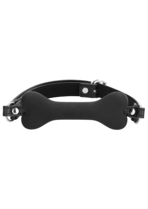 Knebel Kość Black Silicone Bone Gag