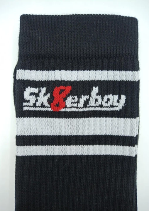 Sk8erboy® Lightweight Crew Socks Black          .png