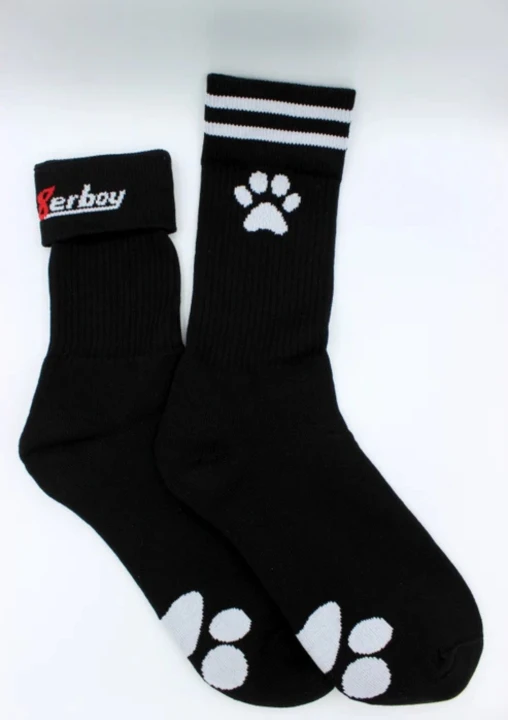 Sk8erboy® PUPPY Socks Black                         .png