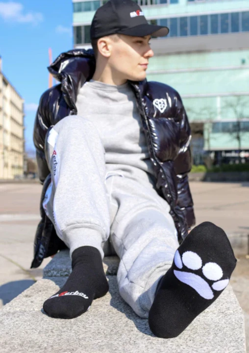 Sk8erboy® PUPPY Short Crew Socks Black.png