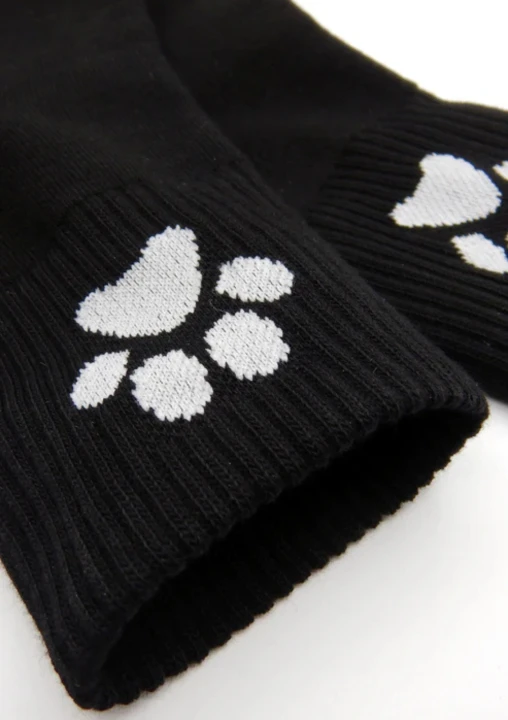 Sk8erboy® PUPPY Short Crew Socks Black         .png