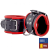 Skórzane kajdanki Leather handcuffs for wrists Black-Red