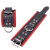 Skórzane kajdanki Leather handcuffs for wrists Black-Red