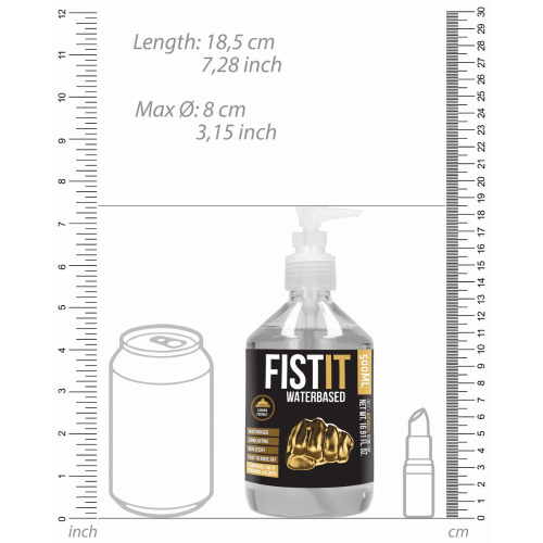 Lubrykant wodny Fist It Water Lube - 500ml Pump Bottle