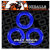 Set of 3 Willy Rings Blue Cockrings