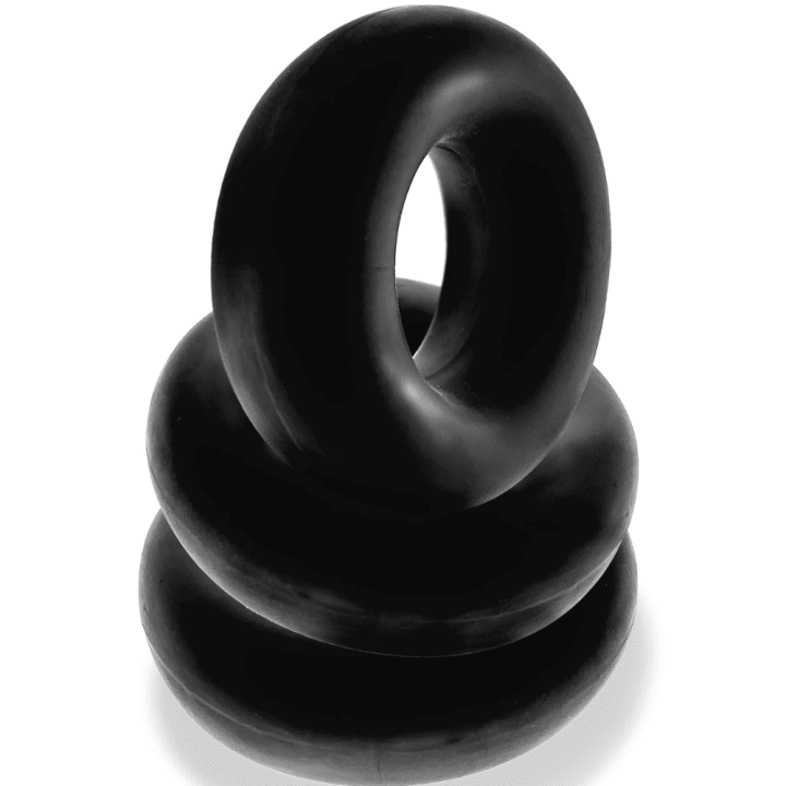 Oxballs Set of 3 Fat Willy Black Cockrings