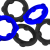 Oxballs [SIL] GEARHEADS 5-Pack SPINNER Rings Blue : Black
