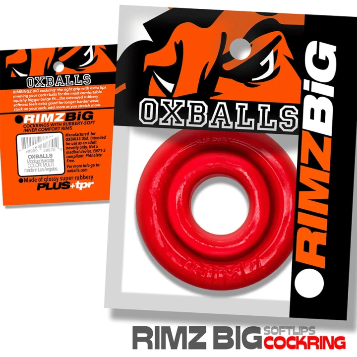 Oxballs [SIL:TPR] RIMZ BIG Softlips Cockring Red