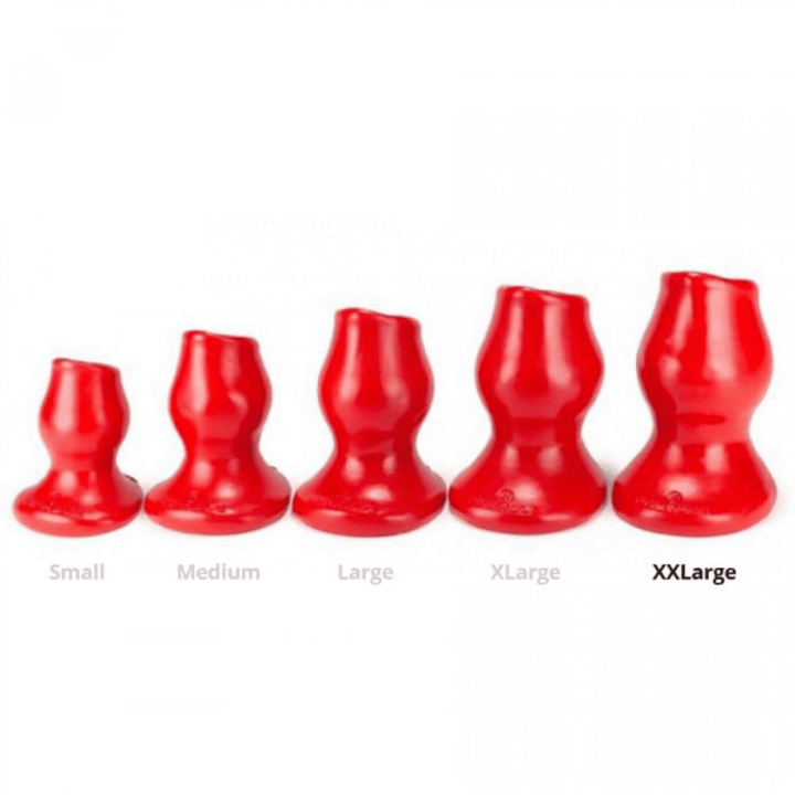 Oxballs Tunel analny Plug Pig-Hole Fuck XXL 14 x 9cm Red