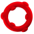Oxballs [SIL] SPINNER Cockring Red