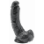 Dildo 8 inch with Balls Black Maxi Jim 17 x 5cm