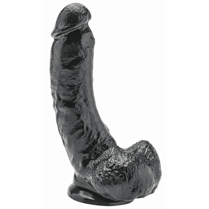 Dildo 8 inch with Balls Black Maxi Jim 17 x 5cm