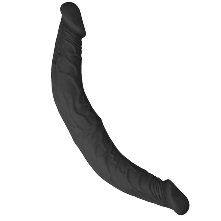 Double dildo Realrock 36 x 4.4cm Black