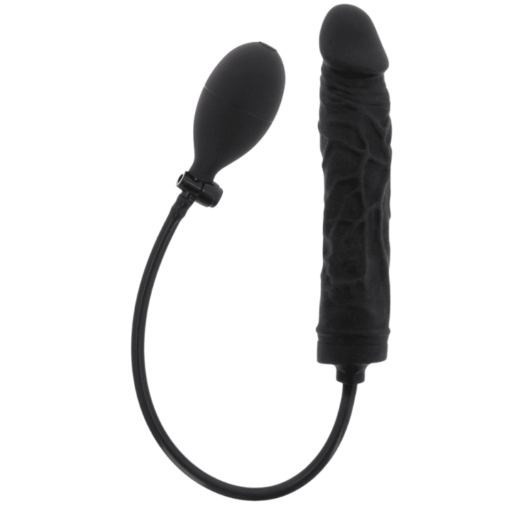 Nadmuchiwane Dildo Inflatable dildo Inflat Dong Advanced 18 x 3.5 cm Black