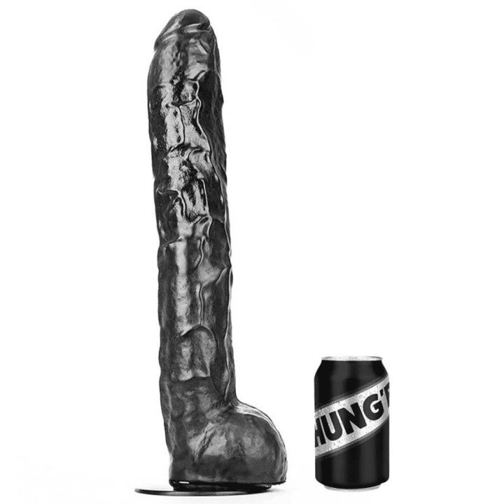 HUNG'R BRUTUS Dildo Black 17.5 inch : 44.5 cm : Ø 7.3 cm