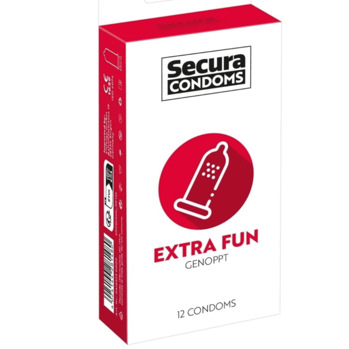 Latex Pearl Condoms Extra Fun x12