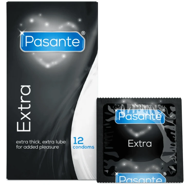 Pasante Extra Lubricated Condoms 12 szt. – prezerwatywy extra nawilżone