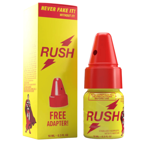 Poppers RUSH 10 ml + Adapter
