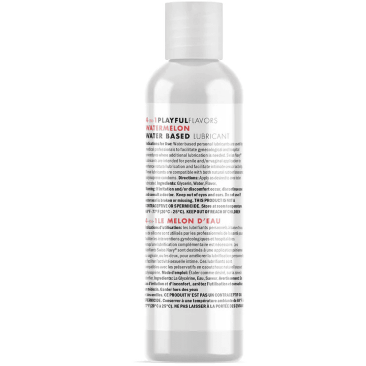 Swiss Navy lubrykant arbuzowy  4 in 1 Playful Flavors - Lubricant with Watermelon Flavor - 1 fl oz / 29,5 ml