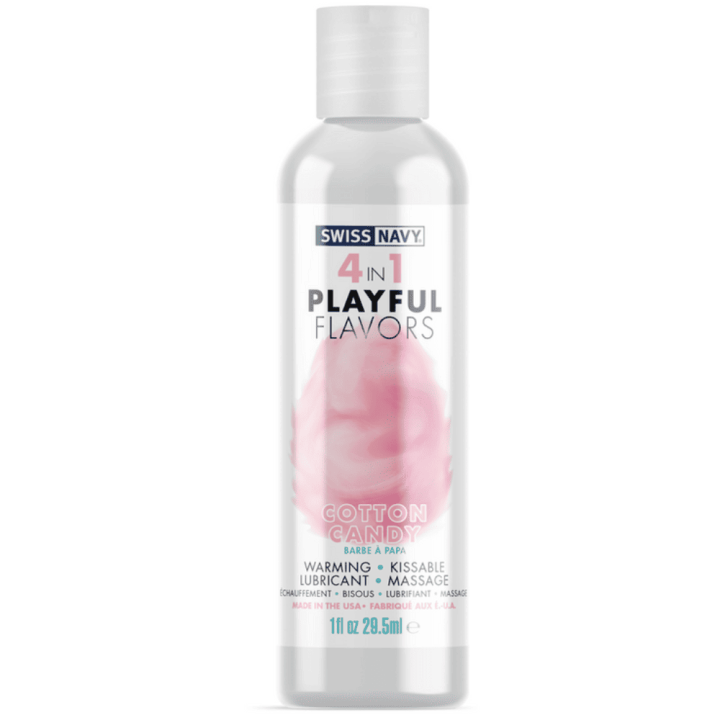 Swiss Navy lubrykant o smaku waty cukrowej 4 in 1 Playful Flavors - Lubricant with Cotton Candy Flavor - 1 fl oz / 29,5 ml
