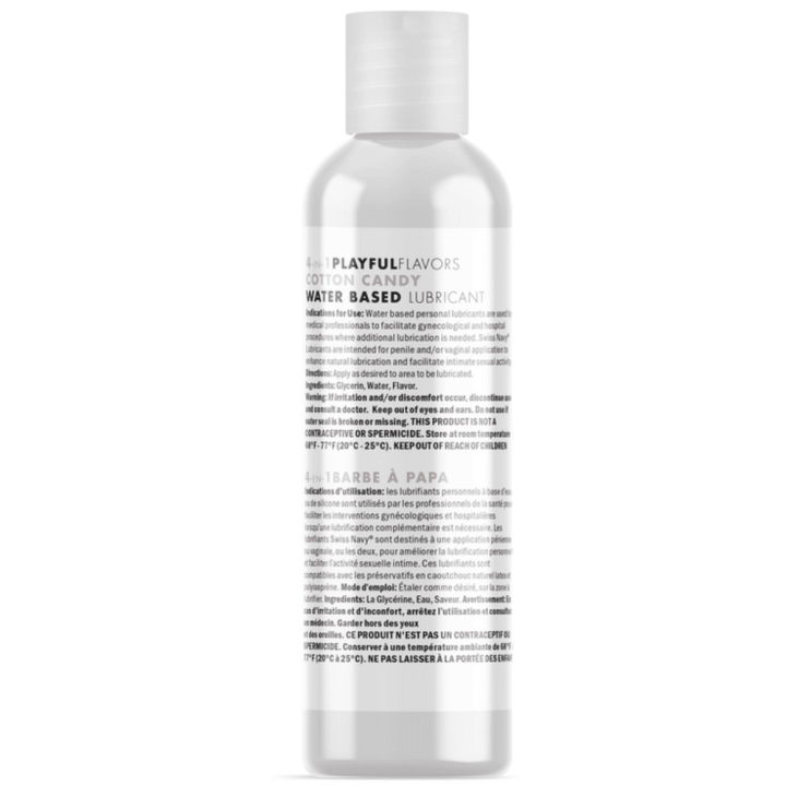 Swiss Navy lubrykant o smaku waty cukrowej 4 in 1 Playful Flavors - Lubricant with Cotton Candy Flavor - 1 fl oz / 29,5 ml