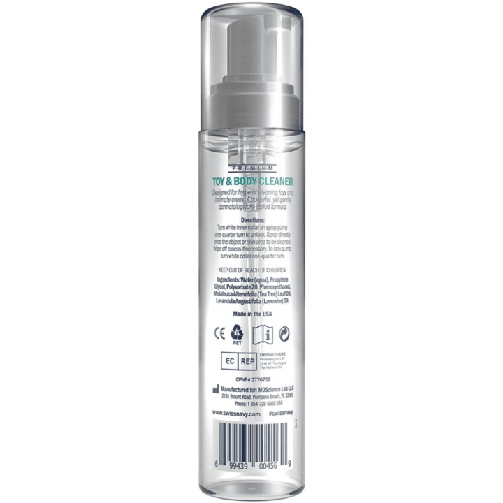 Swiss Navy Pianka do czyszczenia zabawek i ciała Toy and Body Cleaner - Foaming Dispenser - 7 fl oz / 207 ml
