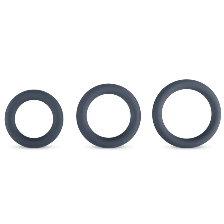 Zestaw 3 pierścieni erekcyjnych Set of 3 Boners Silicone Cockrings 9mm