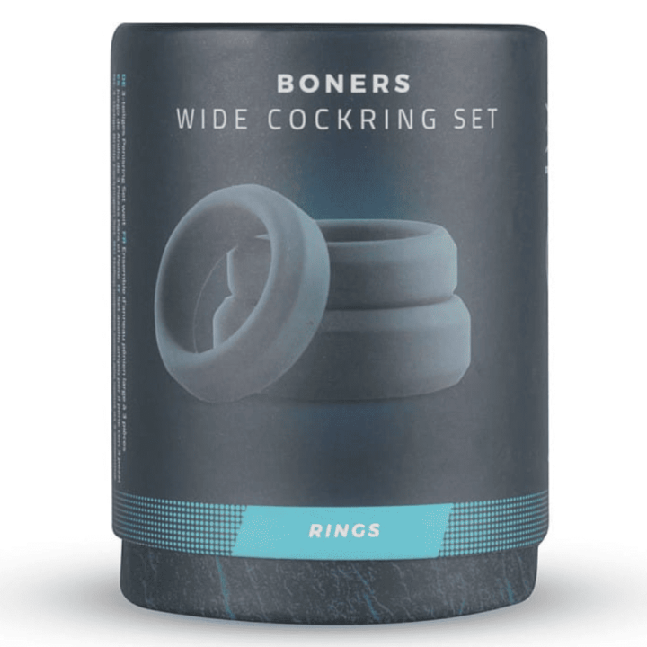 Zestaw trzech pierścieni erekcyjnych Set of 3 Boners silicone cock rings