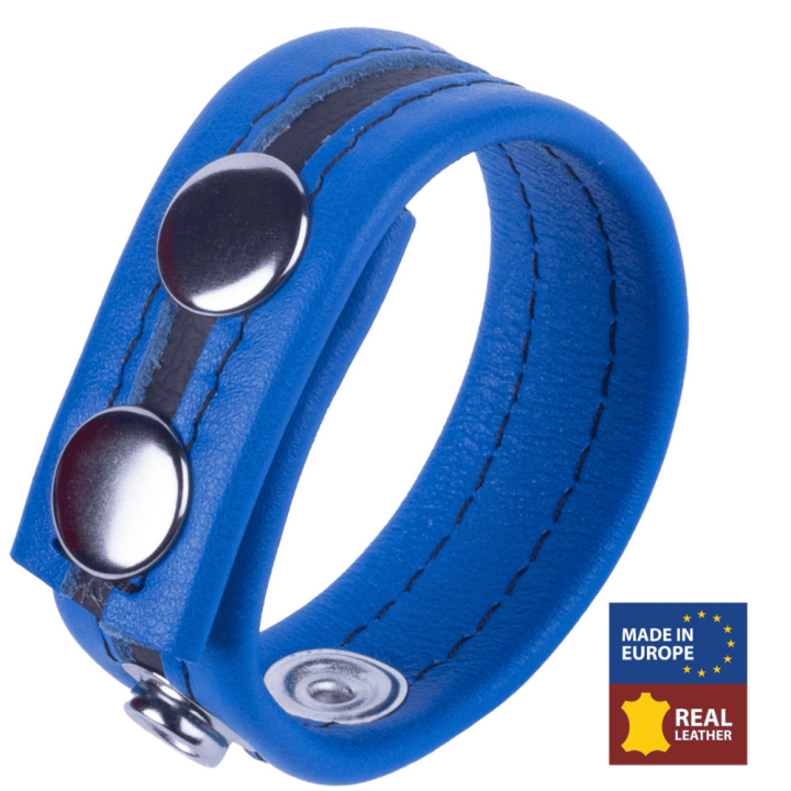 Leather Cockring Tippy Blue