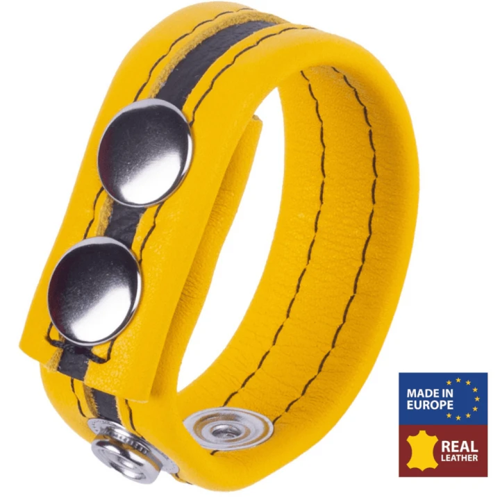 Leather Cockring Tippy Yellow