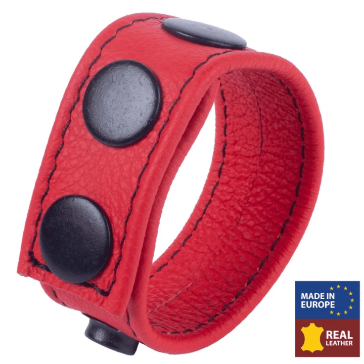 Red Cocky Leather Cockring