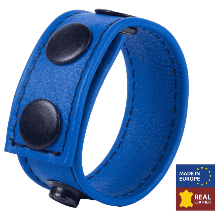Cocky Blue Leather Cockring
