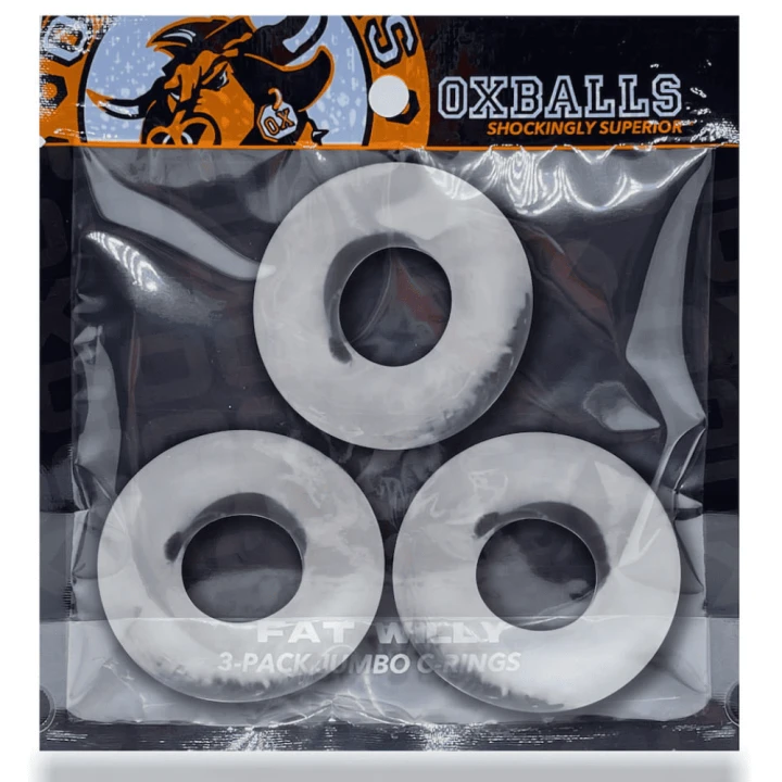 Oxballs Set of 3 Fat Willy Clear Cockrings