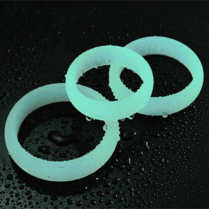 Fukr Set of 3 Lumiring Glow-in-the-Dark Cockrings