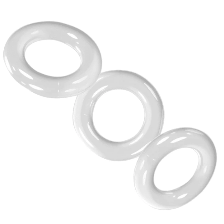 Oxballs Set of 3 Willy Rings Transparent