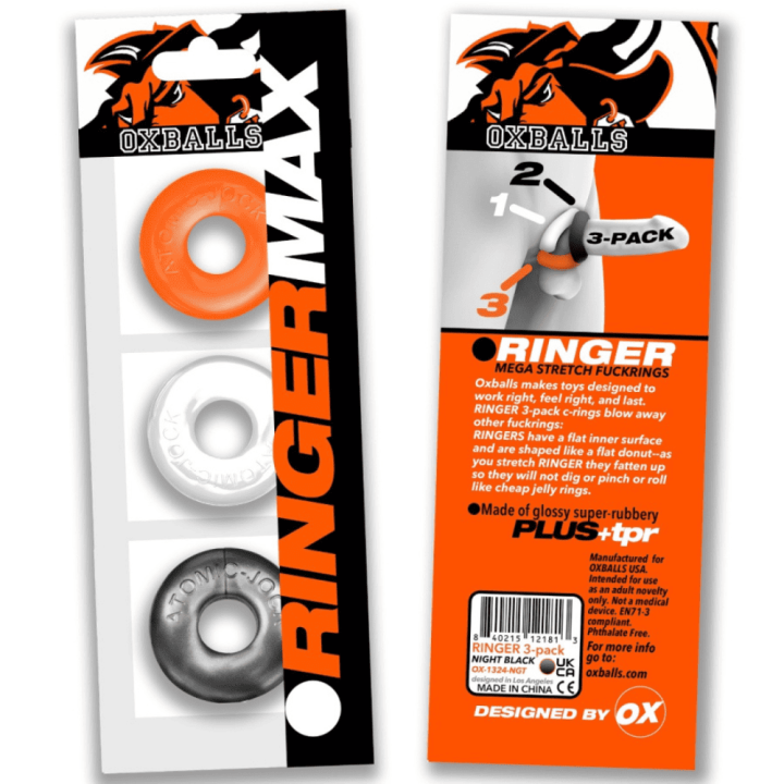 Zestaw Oxballs RINGER MAX 3-Pack Cockrings Hazzard