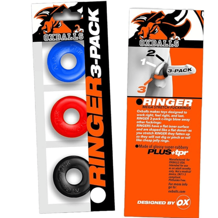 Zestaw Oxballs RINGER MAX 3-Pack Cockrings Multi