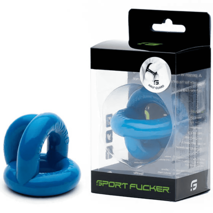 Sport Fucker Ballstretcher Half Guard Blue Ice