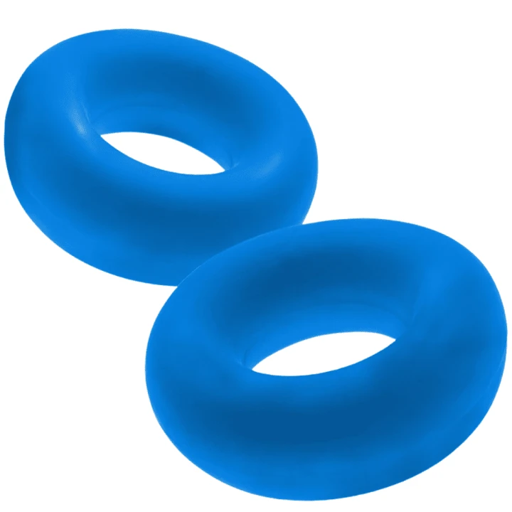 Hünkyjunk Stiffy Cockring 2-Pack - Teal Ice