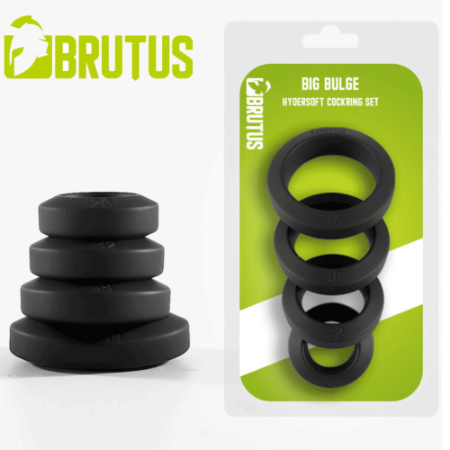 Zestaw BRUTUS Big Bulge - HyperSoft Silicone Cockring Set